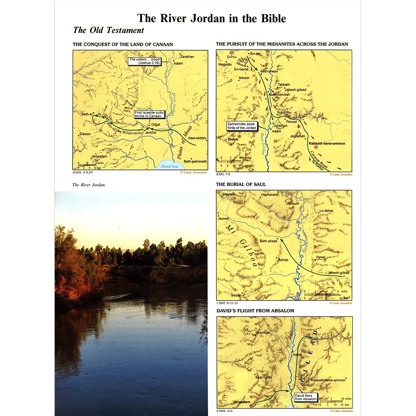 River Jordan an Illustrated Guide by Carta