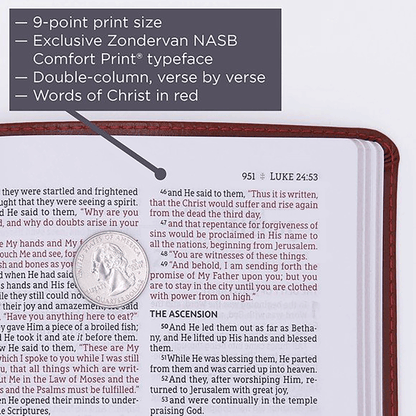 NASB Comfort Print Thinline Bible