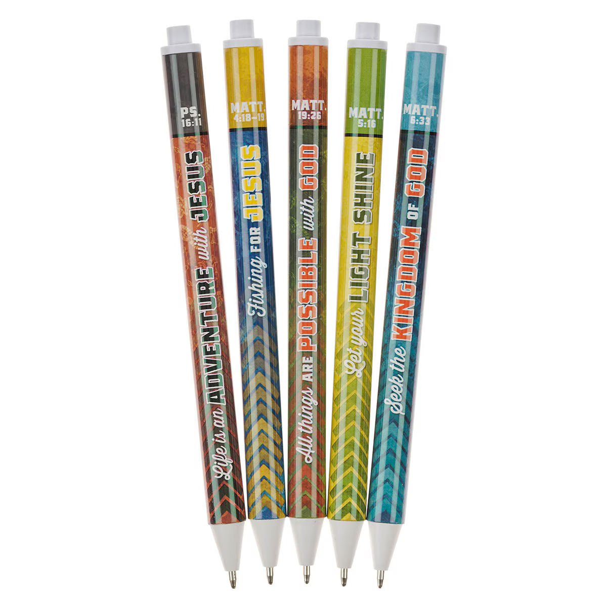 Adventure with Jesus Retractable Pen Set - Psalm 16:11
