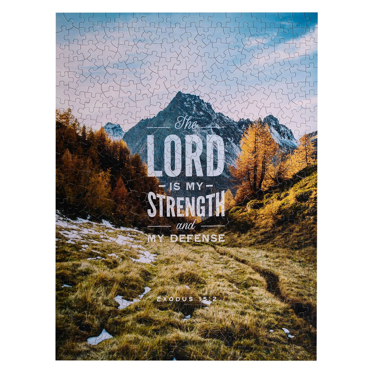 Strength & Defense Mountain Top 500-piece Jigsaw Puzzle - Exodus 15:2