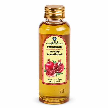 Ein Gedi Pomegranate Fertility anointing oil 100ml PET bottle on white background