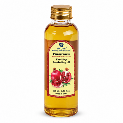Ein Gedi Pomegranate Fertility anointing oil 250ml PET bottle on white background