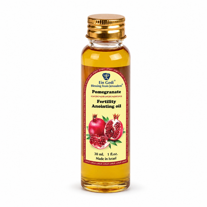 Ein Gedi Pomegranate Fertility anointing oil 30ml PET bottle on white background