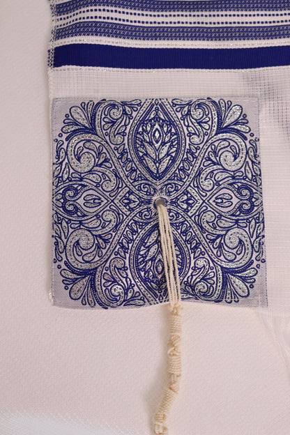 Prayer Shawl (23.5") - Classic Blue & Gold or Silver