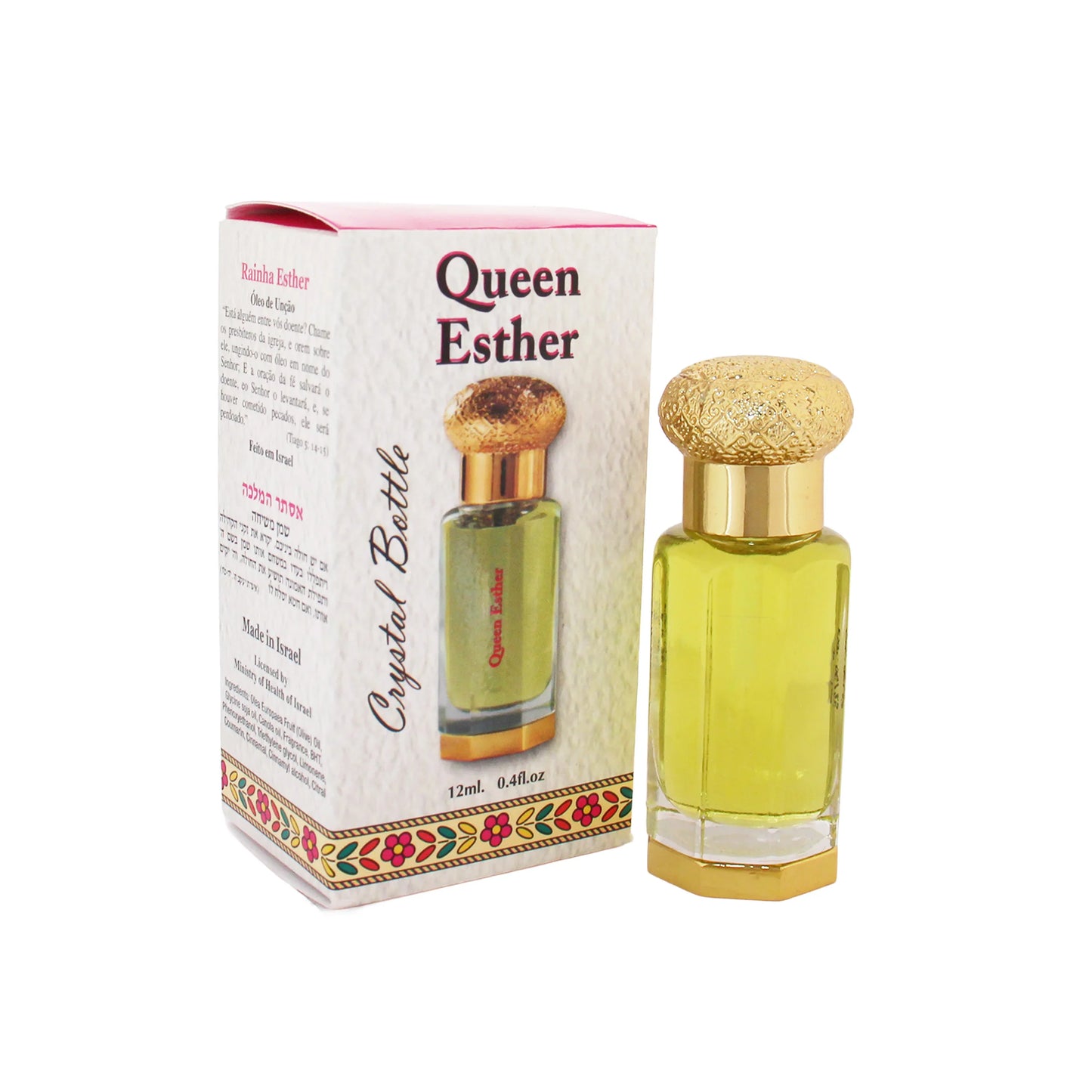 Ein Gedi Anointing Oil 12ml Crystal Bottle – 10 Scents from Israel