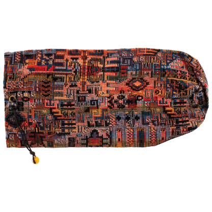 17 Inch Shofar Bag rainbow tribal pattern and black string