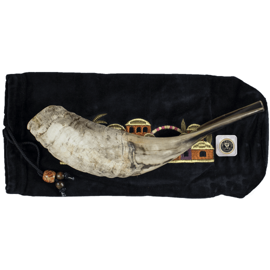 Ram Horn, Navy Bag & Anointing Balm - L