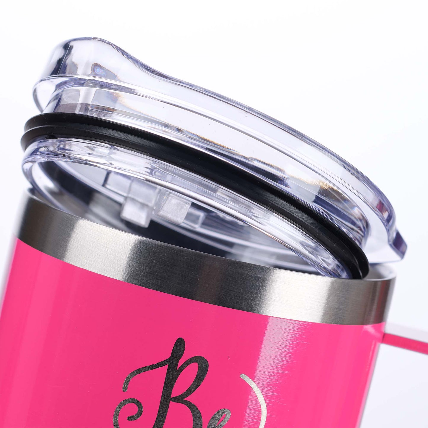 Be Still Pink Camp-style Stainless Steel Mug - Psalm 46:10