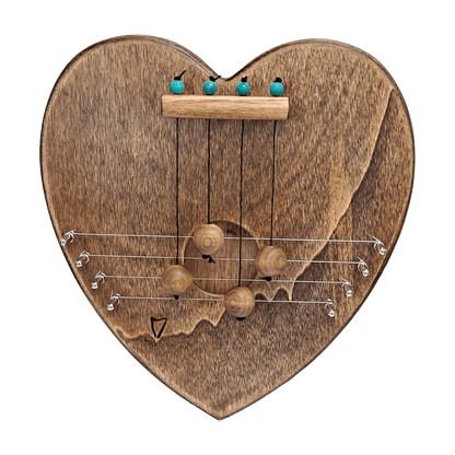 Heart Door Harp (Chestnut)