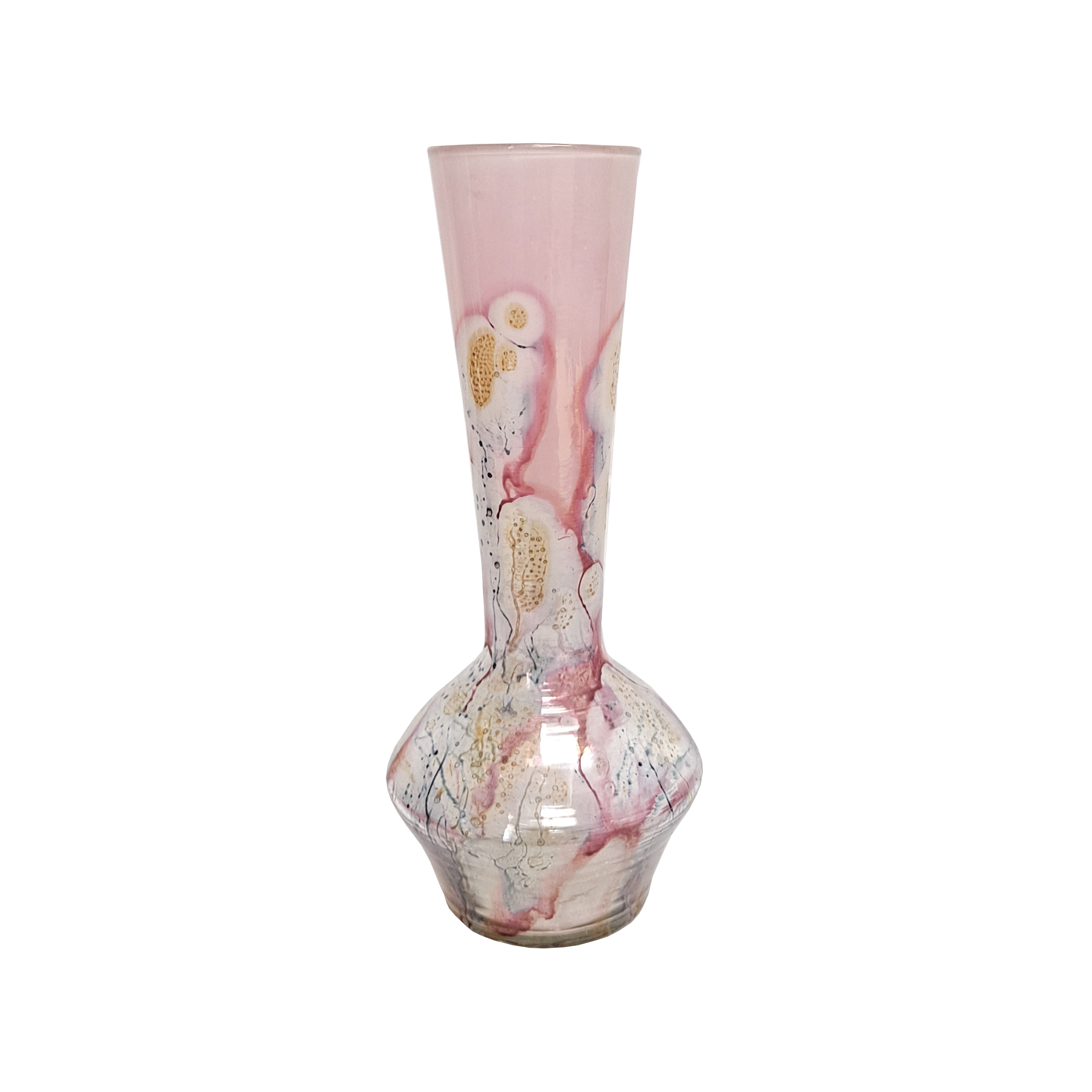 Simron Vase Simron Painted Glass Trumpet Bud Vase – Holyland Marketplace