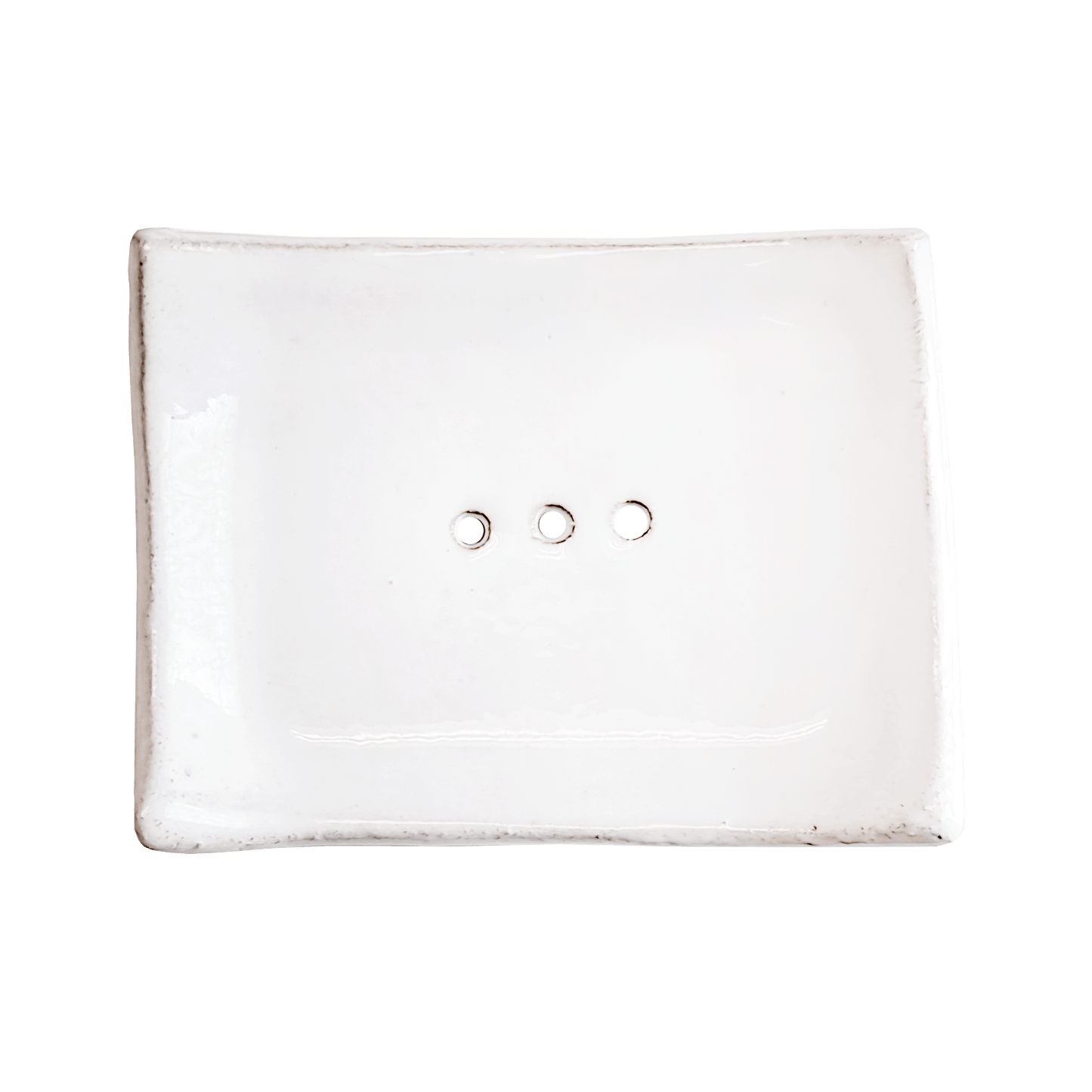 Handcrafted Ceramic Soap Dish - White