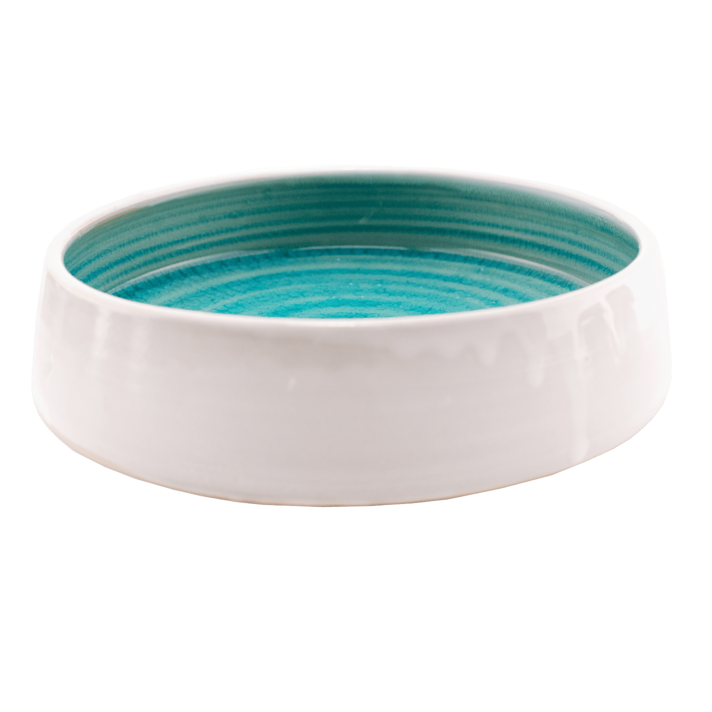 Glazed ceramic serving dish