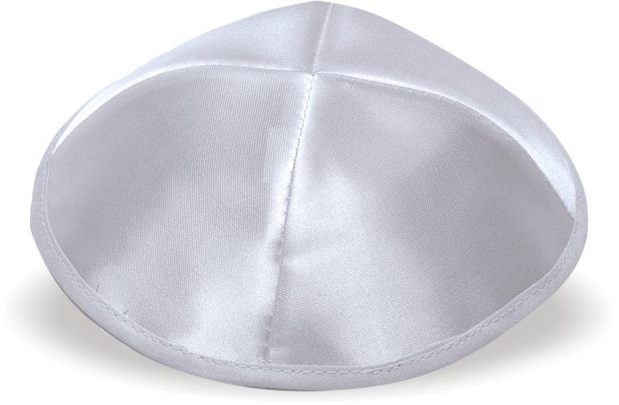 Silver Satin Kippah
