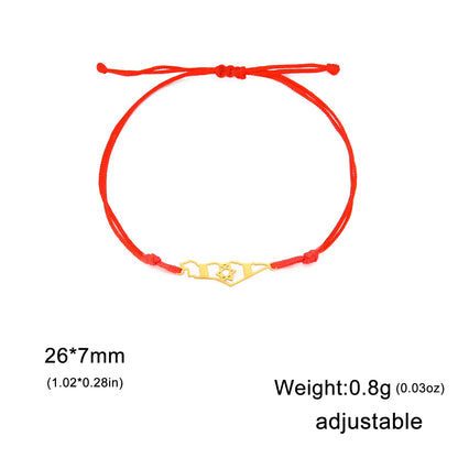 Star of David Israel Map Stainless Steel Bracelet