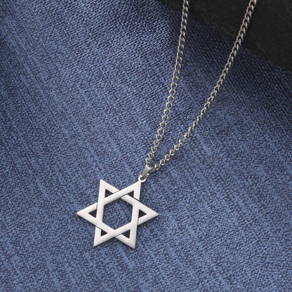 Star of David Stainless Steel Necklace