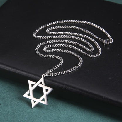 Star of David Stainless Steel Necklace