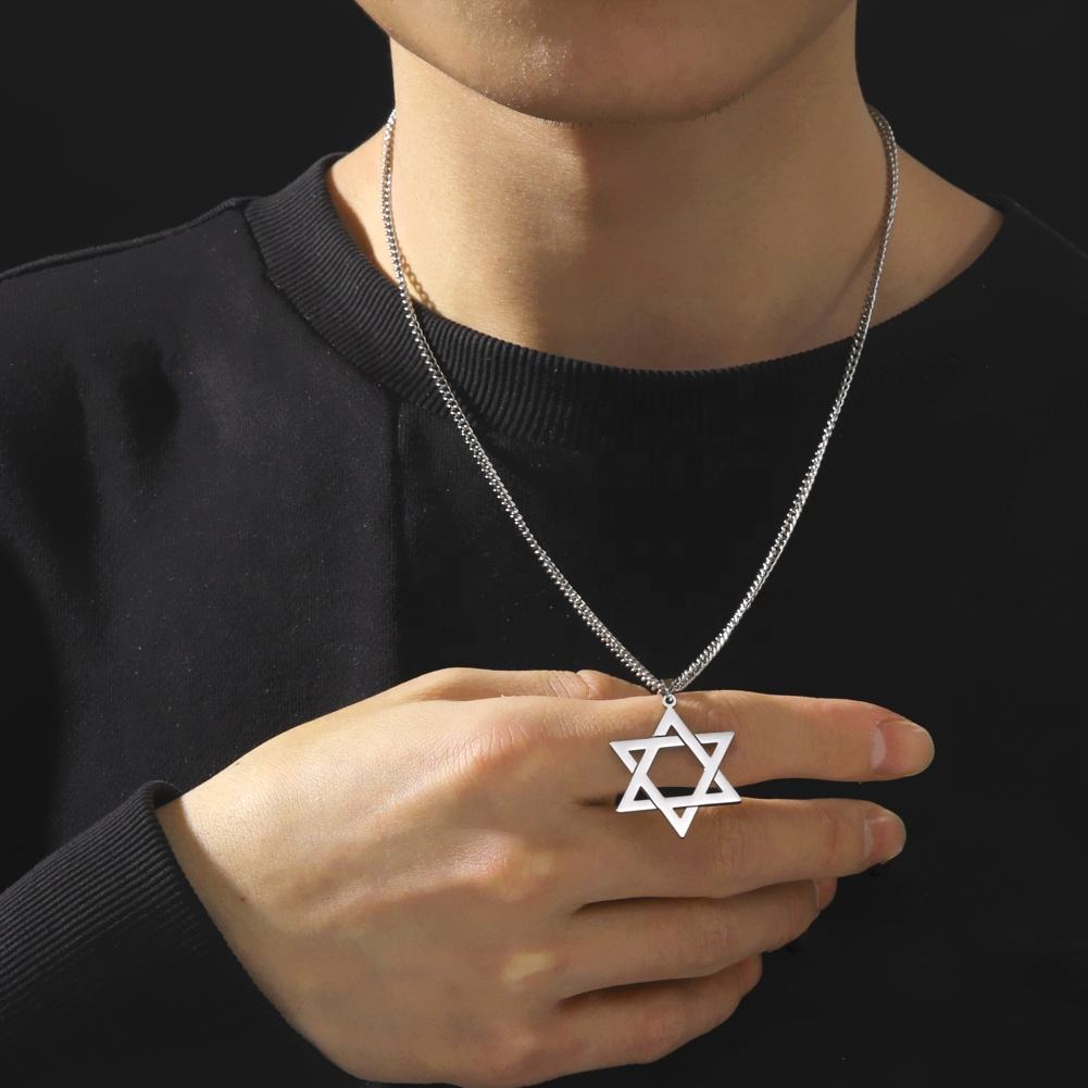 Star of David Stainless Steel Necklace