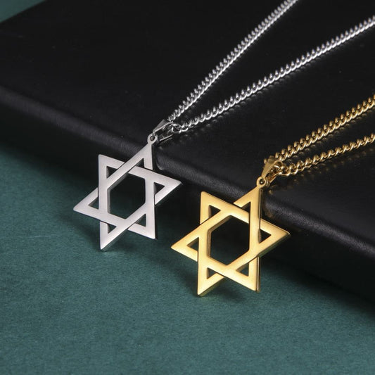 Star of David Stainless Steel Necklace