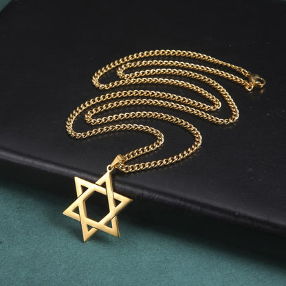 Star of David Stainless Steel Necklace