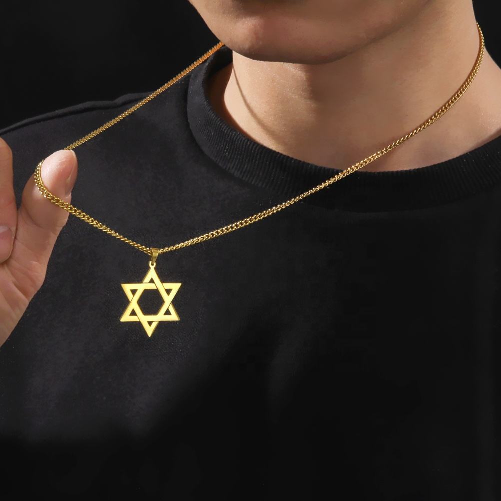 Star of David Stainless Steel Necklace