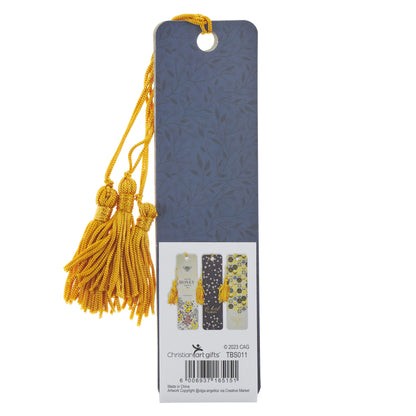 Kind Words are Like Honey Navy and Yellow Bookmark Set - Proverbs 16:24