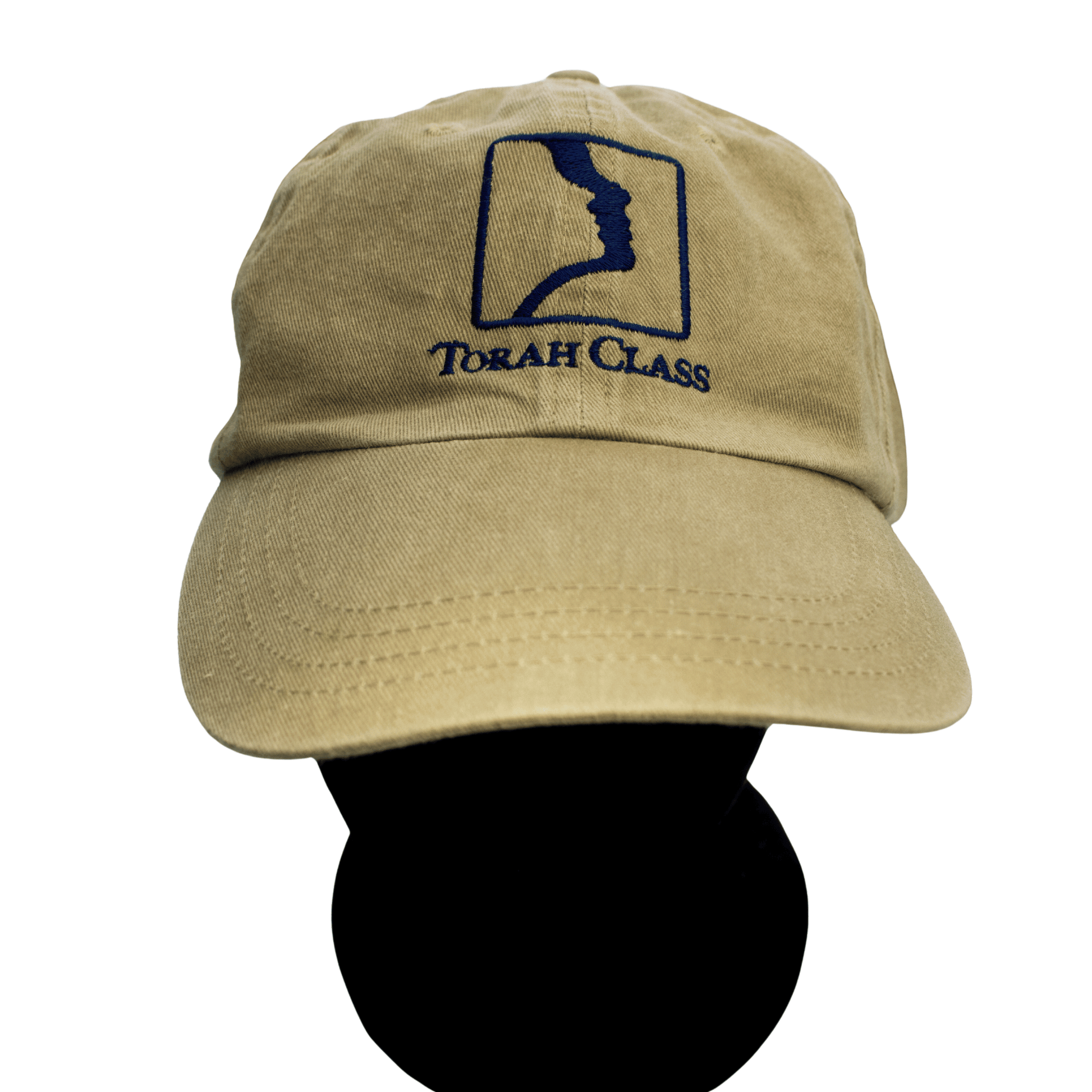 Tan baseball cap with the Torah Class logo on the front