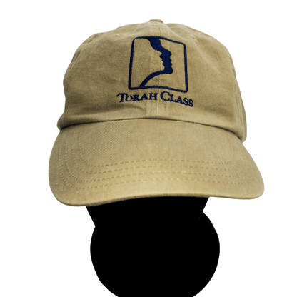 Tan baseball cap with the Torah Class logo on the front