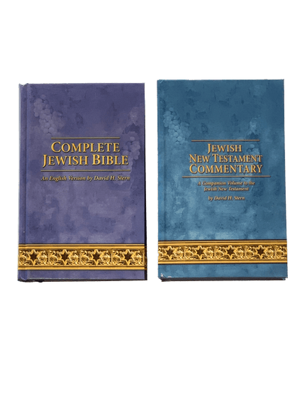 Complete Jewish Bible (hardcover) and a Jewish New Testament Commentary