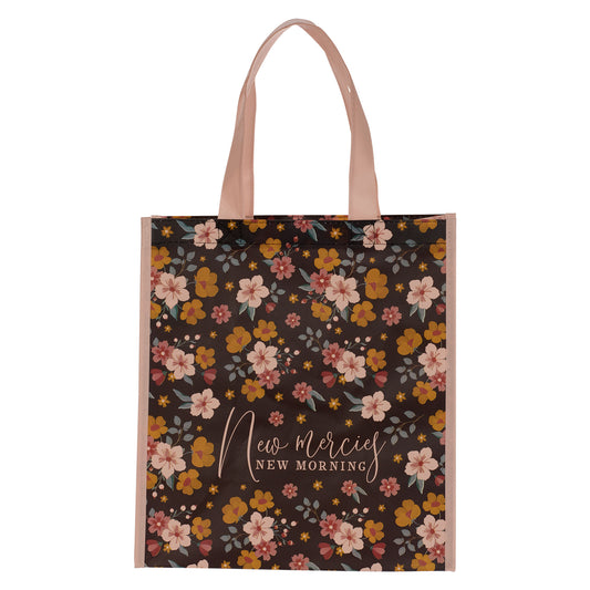 New Mercies New Morning Non-Woven Coated Tote Bag