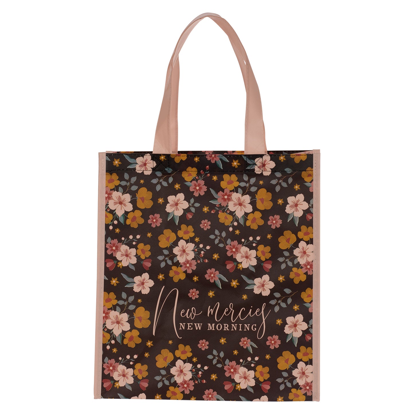 New Mercies New Morning Non-Woven Coated Tote Bag