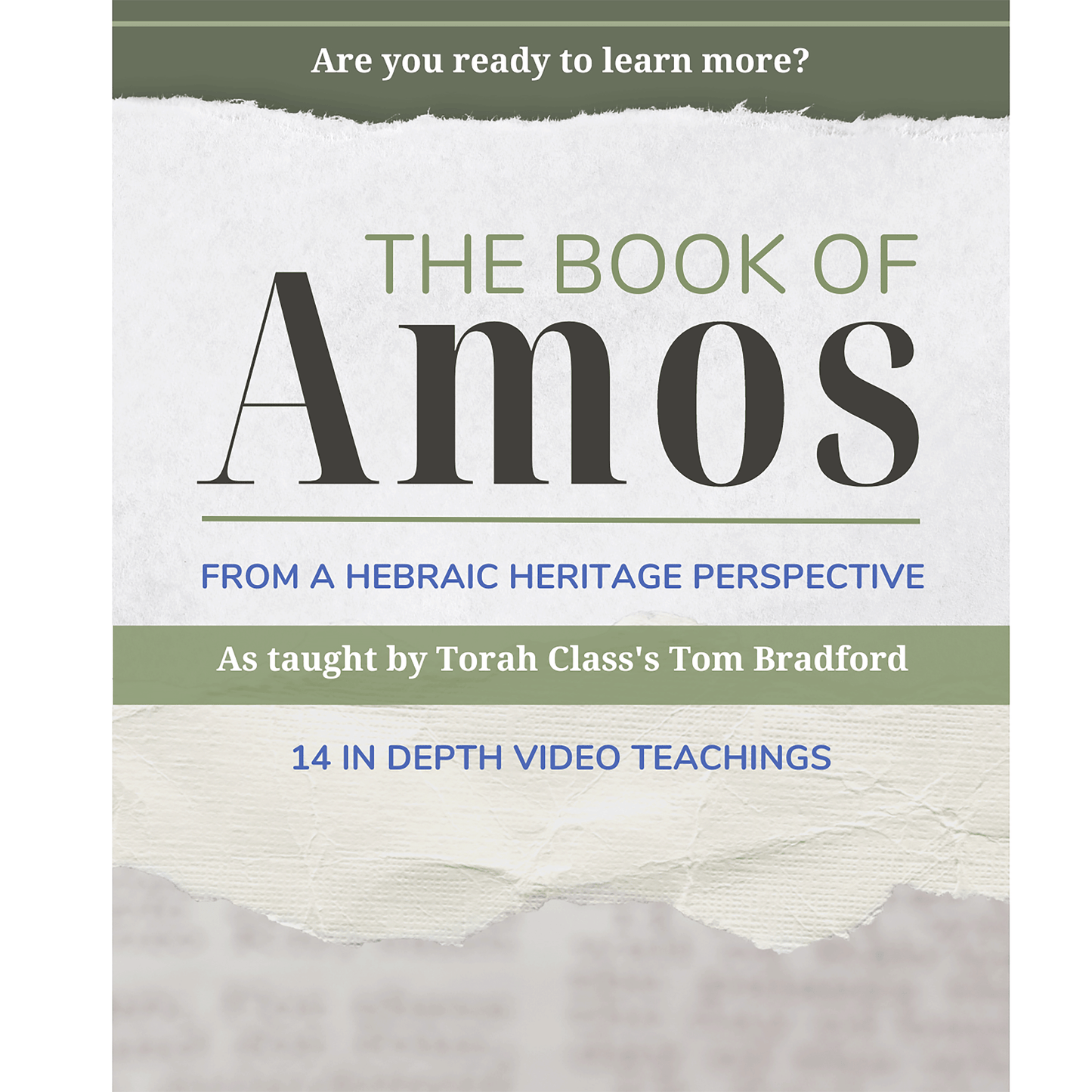Amos (Video) Teaching by Tom Bradford