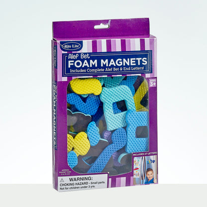 Alef Bet Foam Magnets, 27 Letters