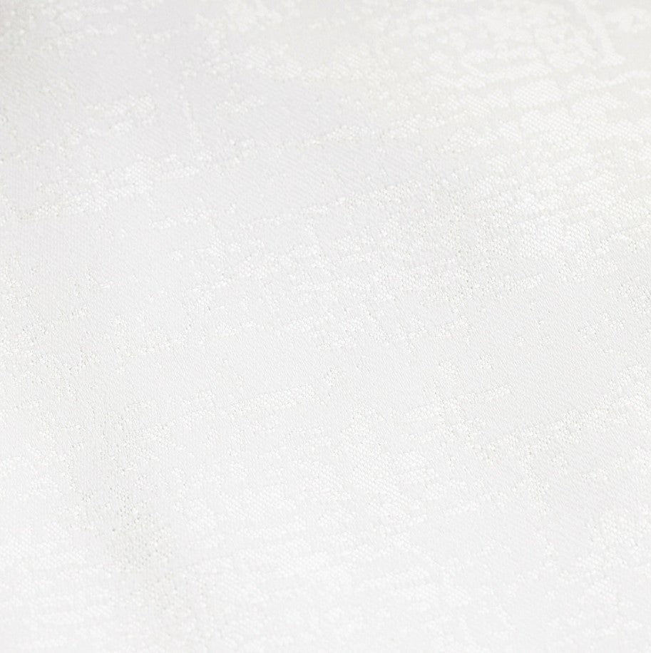 White tablecloth fabric with subtle woven pattern