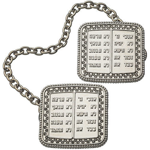Ten Commandments Tallit Prayer Shawl Clips