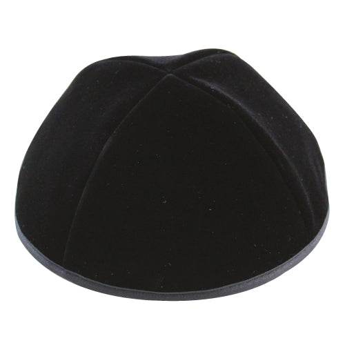 Velvet Plush Black Kippah