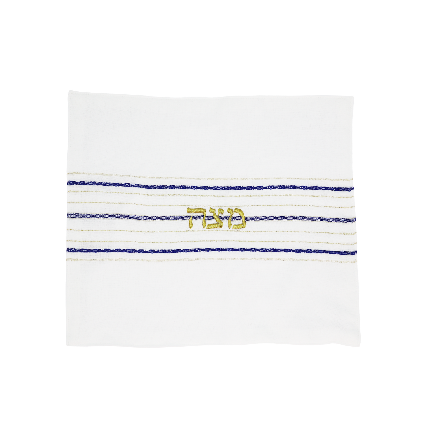 Passover Set (Blue & Gold Stripes)- Hand Woven by Gabrieli