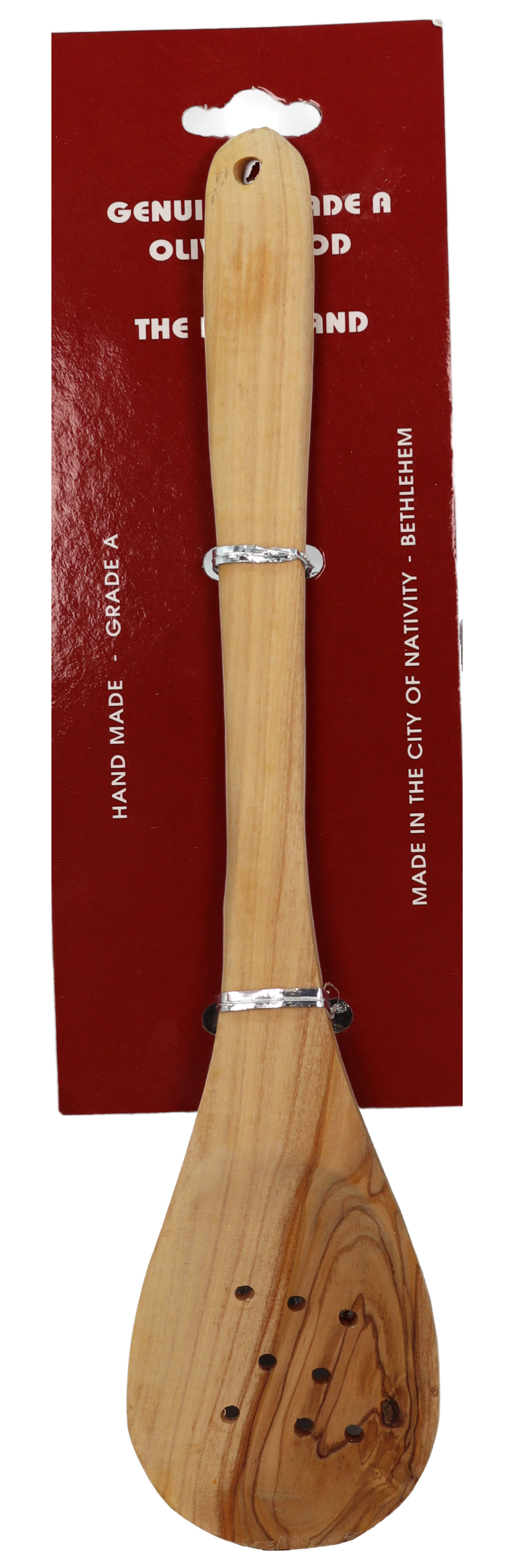 Olive Wood Slotted Spoon - Large