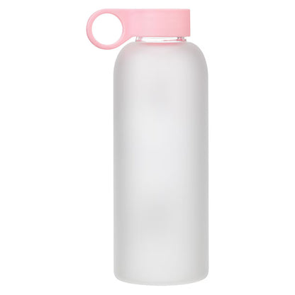 Walk by Faith Peach Floral Water Bottle - 2 Corinthians 5:7