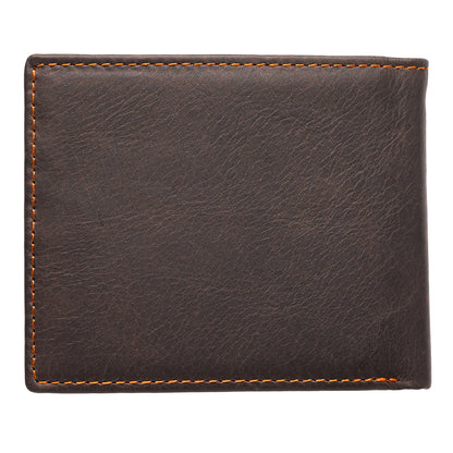 Wings Like Eagles Dark Brown Genuine Leather Wallet - Isaiah 40:31