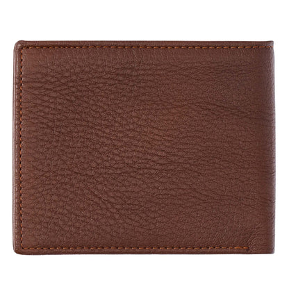 Blessed Is The Man Timber Spice Brown Genuine Leather Wallet - Jeremiah 17:7