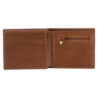 Seek First the Kingdom Saddle Tan Genuine Leather Wallet - Matthew 6:33