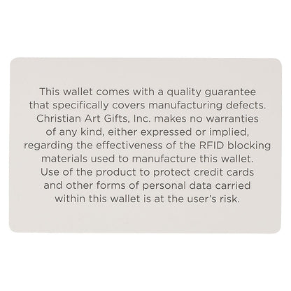 Strong and Courageous Black and Brown Full Grain Leather Wallet with Metal Badge - Joshua 1:9