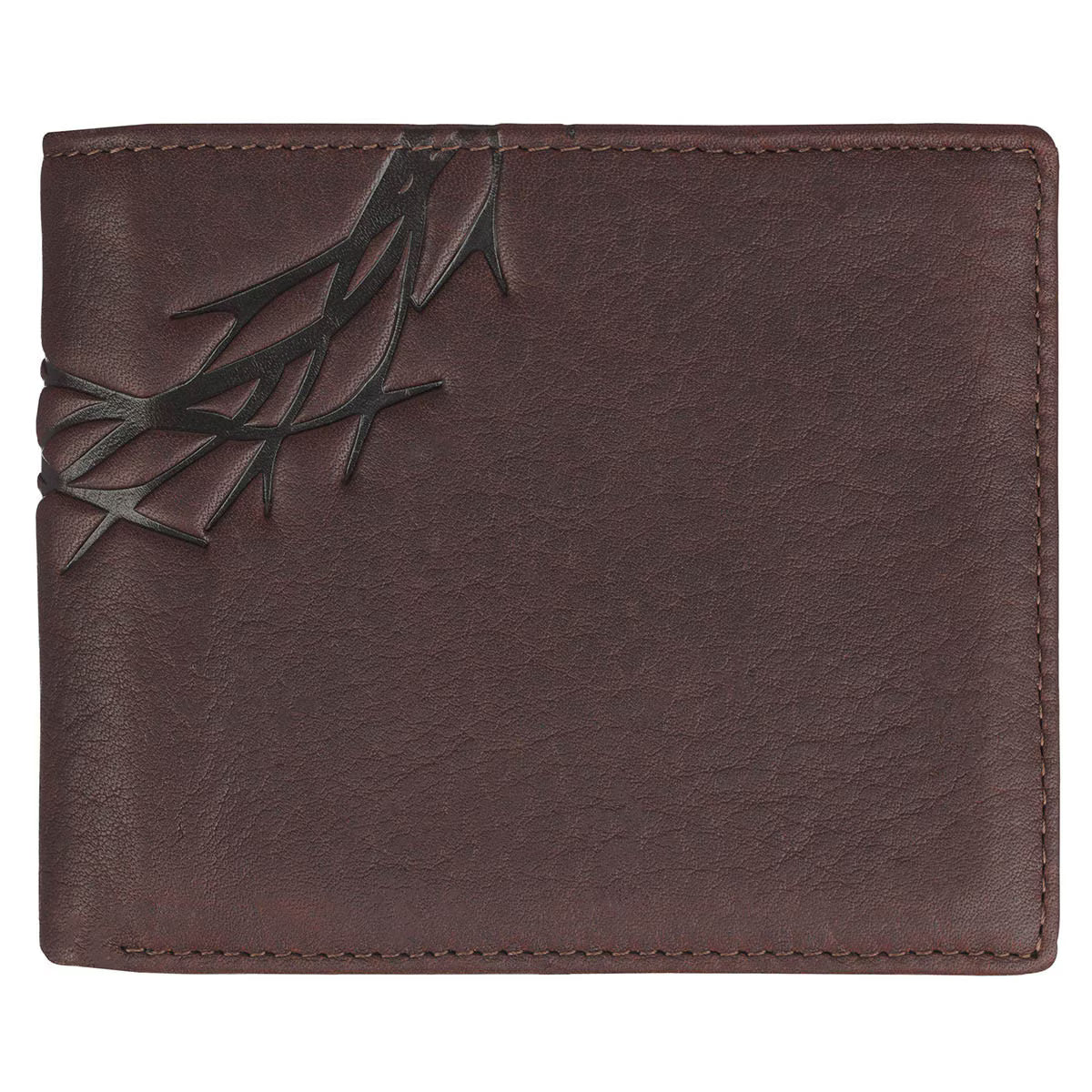 Crown of Thorns Espresso Brown Genuine Leather Wallet