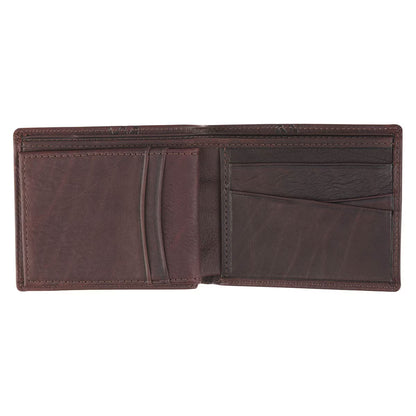 Crown of Thorns Espresso Brown Genuine Leather Wallet