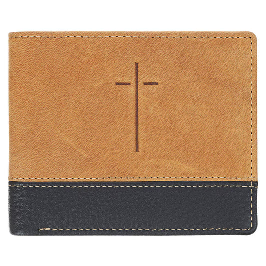 Cross Camel Tan and Espresso Full-grain Leather Wallet
