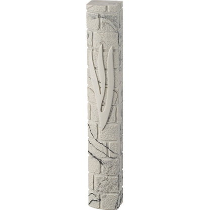 White Marble Polyresin Kotel Mezuzah