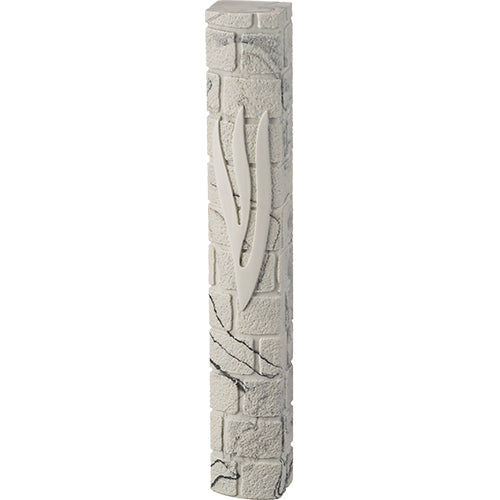 White Marble Polyresin Kotel Mezuzah