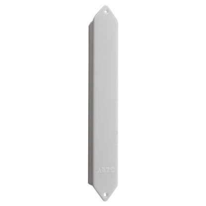White and Silver Plastic Mezuzah