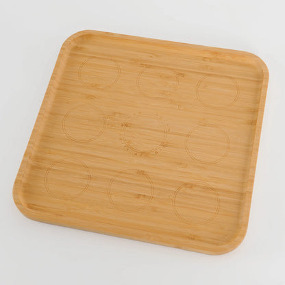 Bamboo Rosh Hashanah plate