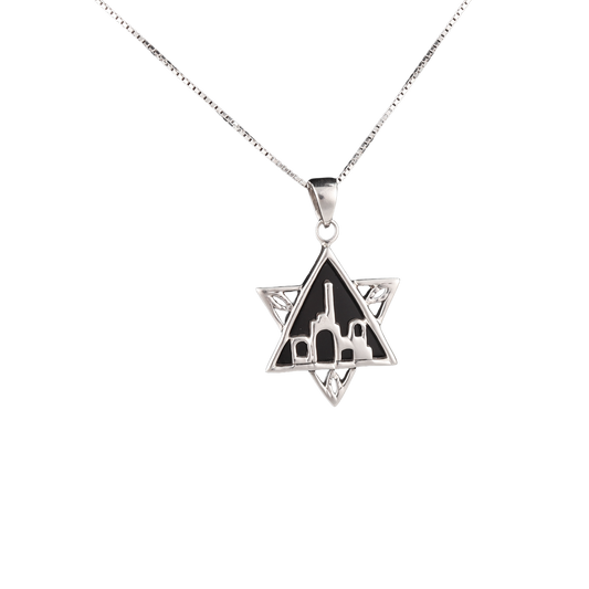 star of david black background